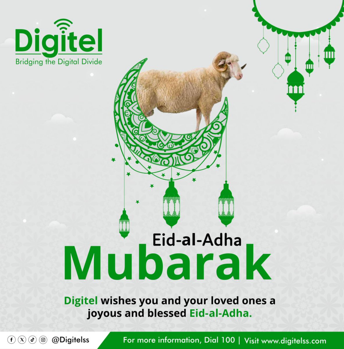 Digitel South Sudan (@digitelss) on Twitter photo Eid Al Adha Mubarak from all of us at Digitel. Wishing you peace, joy, and connection this blessed season. Eid Al Adha Mubarak from all of us at Digitel. Wishing you peace, joy, and connection this blessed season.