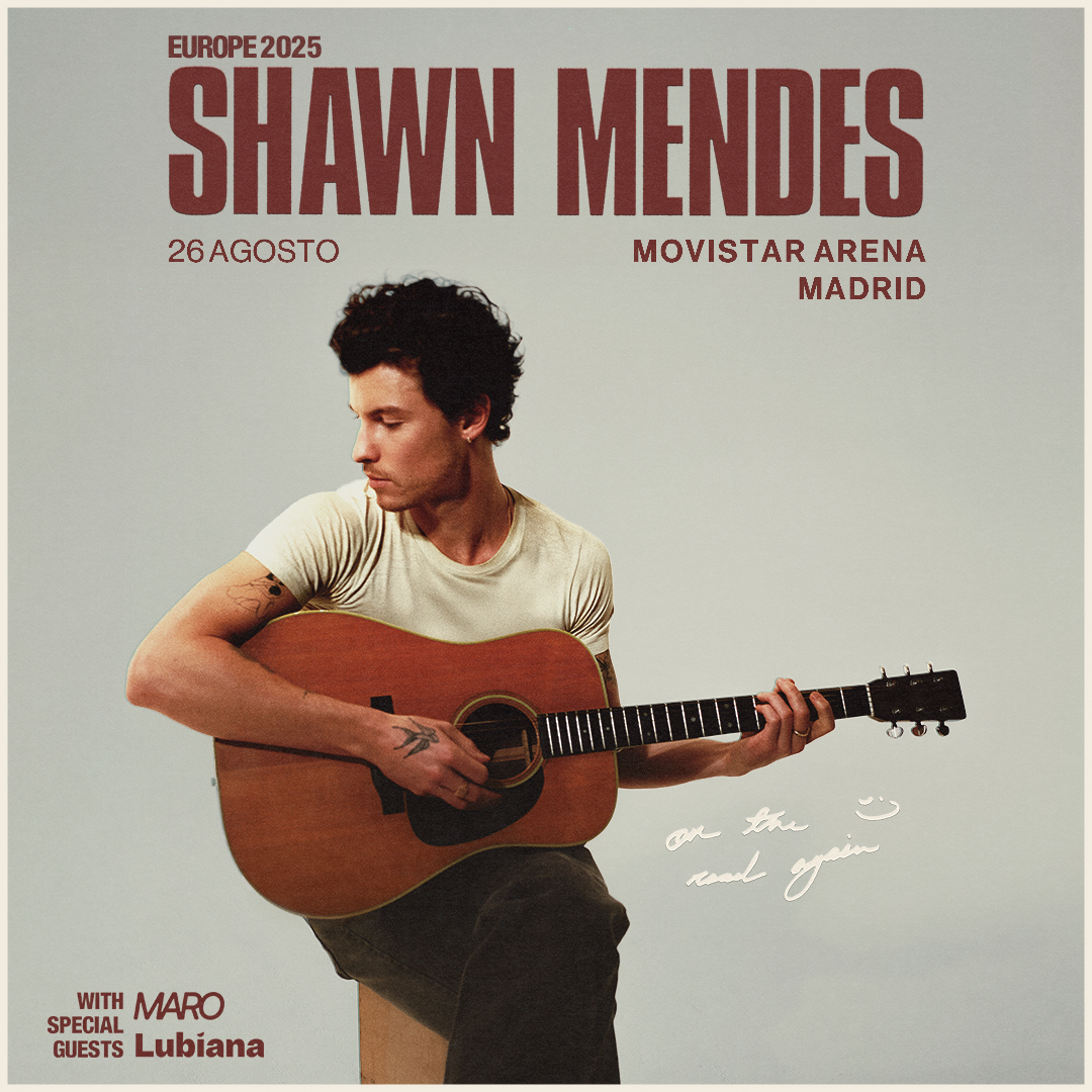 ✨ <a href="/ShawnMendes/">Shawn Mendes</a> – On The Road Again ¡YA A LA VENTA! Shawn regresa en 2025 con su esperada gira On The Road Again, una celebración de los 10 años desde su álbum debut.  

📍 26 de agosto de 2025 
🗓️ Movistar Arena - Madrid  

🎟️ Consigue ya tus entradas: entradas.com/artist/shawn-m…