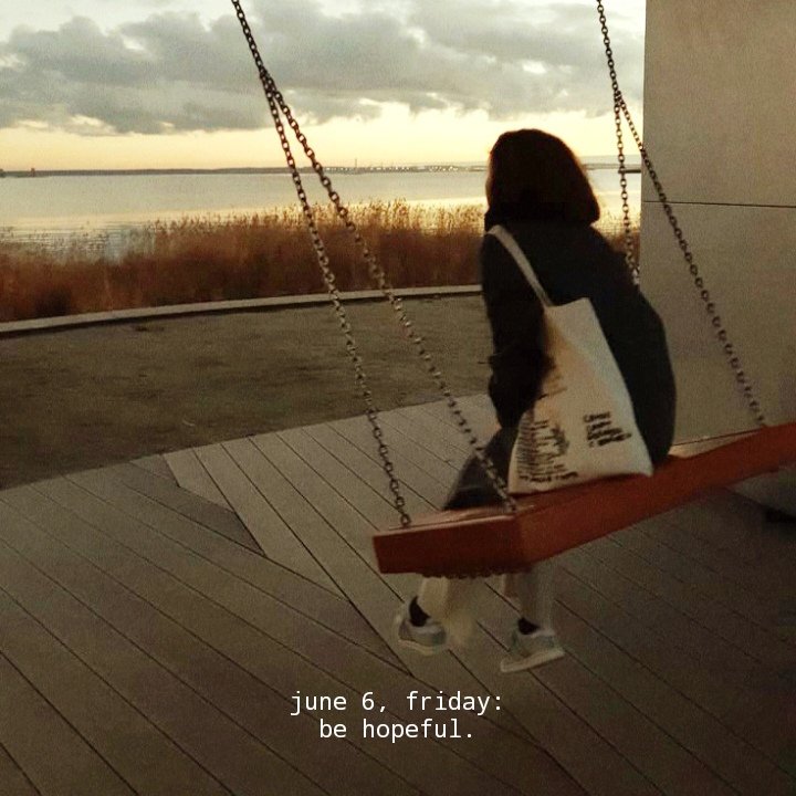 WordsCocoon's tweet image. june 6, friday...