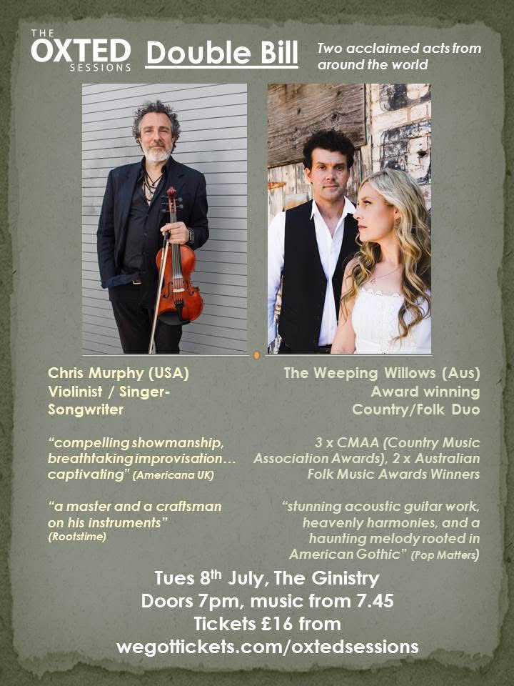 Can't wait to see our friends in Surrey! 😄🎶🎉
Tue 8th July: @OxtedSessions - @TheGinistry, Oxted, UK
Supporting spectacular Chris Murphy (USA)!
Tickets: wegottickets.com/event/656070