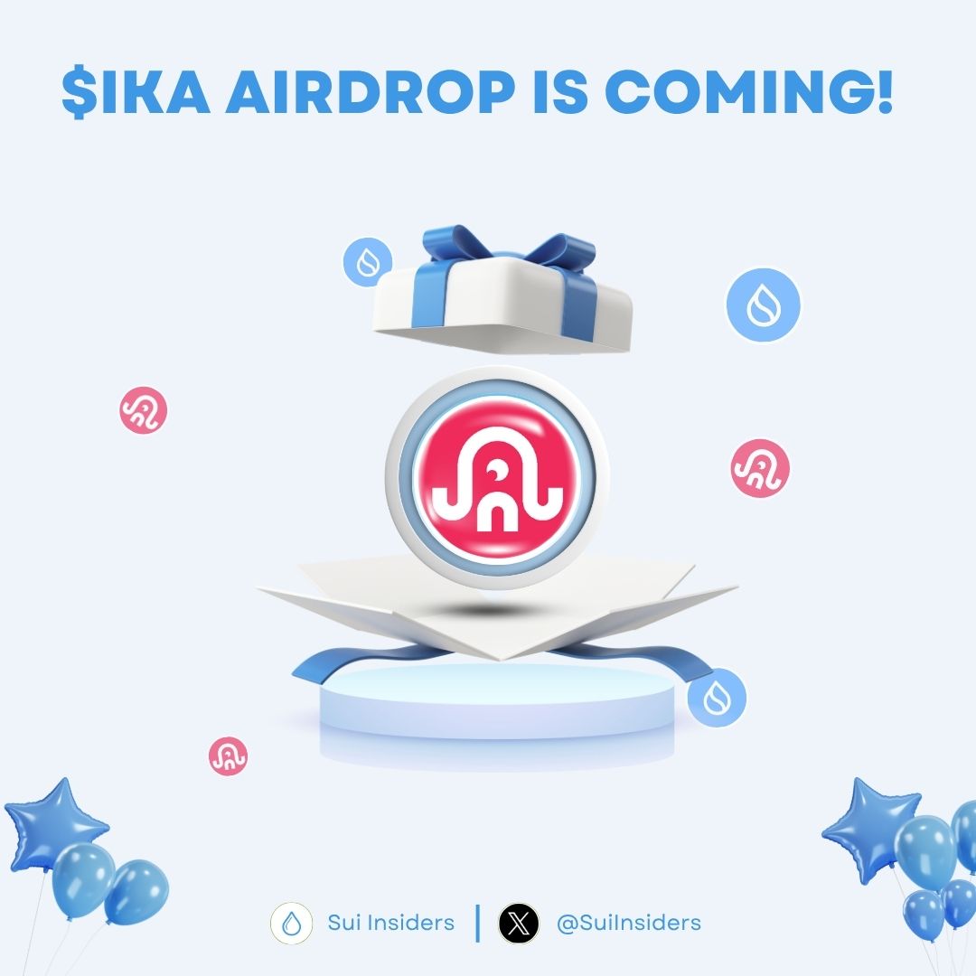 Sui Insiders💧 (@suiinsiders) on Twitter photo $IKA AIRDROP IS COMING!🪂
<a href="/ikadotxyz/">Ika「🦑」</a> – One of the biggest airdrops on $SUI is coming. Are you ready? 🚀
Like, RT and Drop your Sui wallet address 👇
#Sui #SuiNetwork #Airdrop $IKA AIRDROP IS COMING!🪂
<a href="/ikadotxyz/">Ika「🦑」</a> – One of the biggest airdrops on $SUI is coming. Are you ready? 🚀
Like, RT and Drop your Sui wallet address 👇
#Sui #SuiNetwork #Airdrop