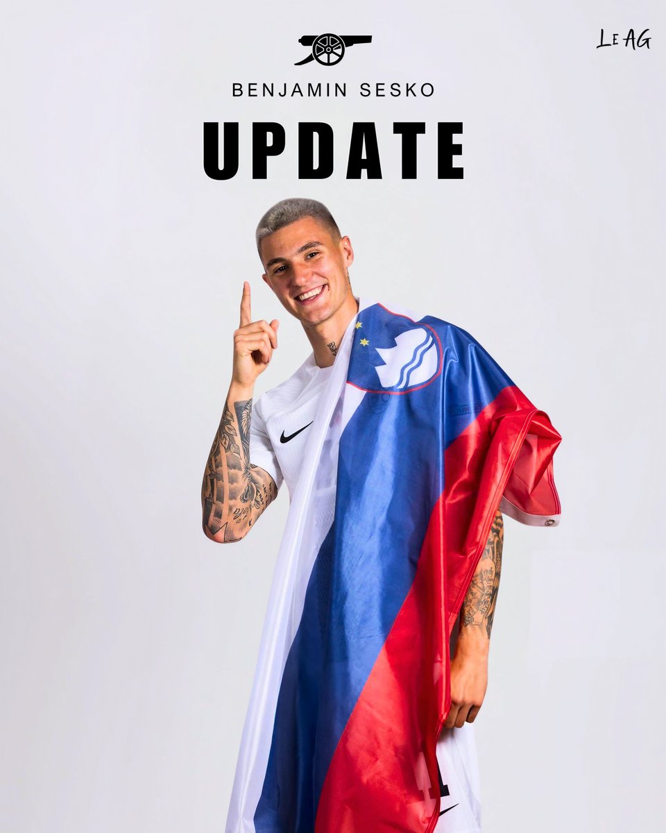 Le African Gooner (@leafricangooner) on Twitter photo 🚨 BREAKING from <a href="/SebEcrivainFoot/">Sébastien Vidal</a>:
Benjamin Sesko HAS AGREED a 5-year contract with Arsenal.
4 years + option to extend by 1 year.
No agreement between clubs on a fee has been reached yet! ⏳ 🇸🇮 🚨 BREAKING from <a href="/SebEcrivainFoot/">Sébastien Vidal</a>:
Benjamin Sesko HAS AGREED a 5-year contract with Arsenal.
4 years + option to extend by 1 year.
No agreement between clubs on a fee has been reached yet! ⏳ 🇸🇮