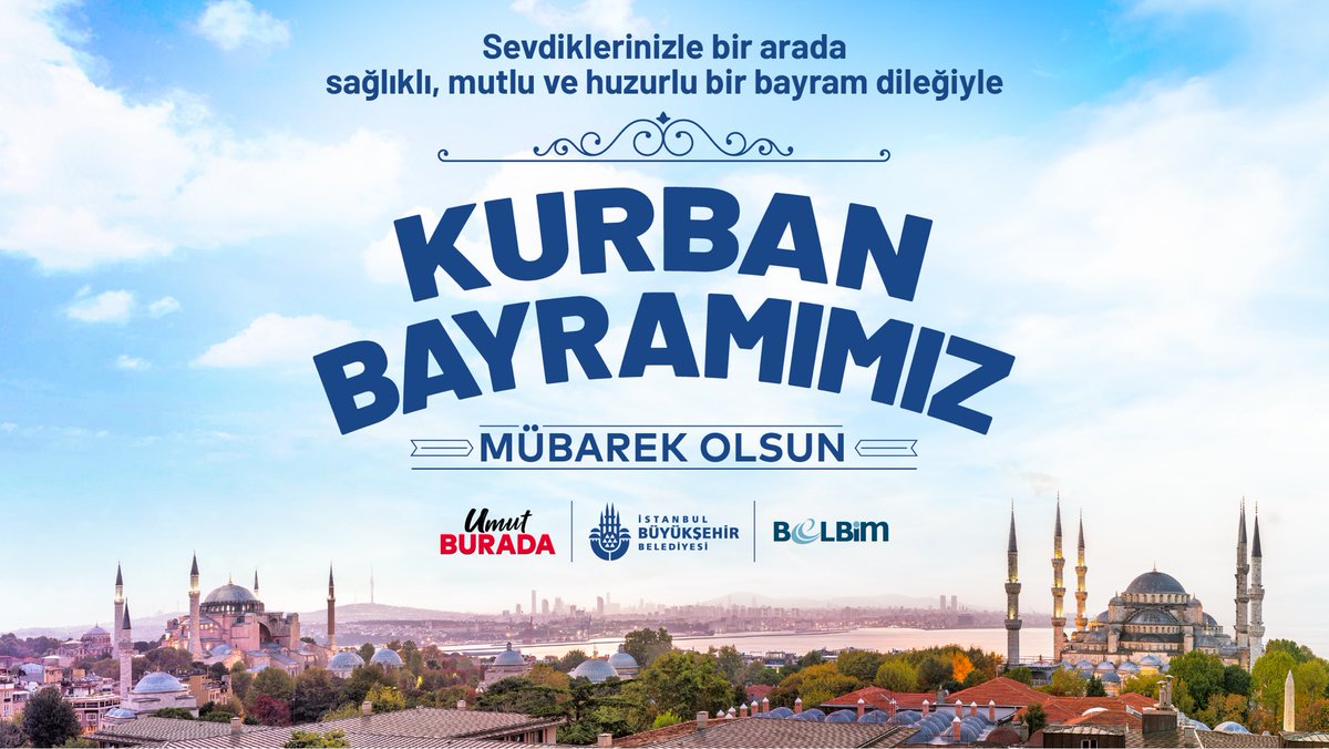 Sevdiklerinizle bir arada sağlıklı, huzurlu ve mutlu bir bayram dileğiyle…
Kurban Bayramımız mübarek olsun.