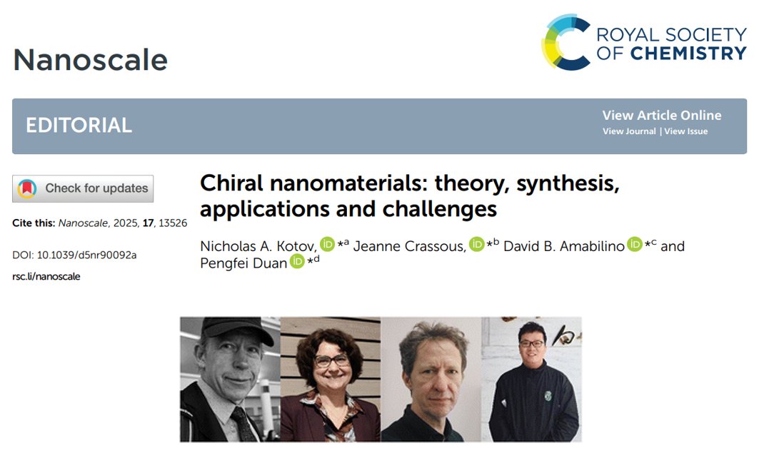 RSC Japan (@rsc_japan) on Twitter photo Just Published💫
Chiral nanomaterials: theory, synthesis, applications and challenges | Nanoscale pubs.rsc.org/en/content/art… Just Published💫
Chiral nanomaterials: theory, synthesis, applications and challenges | Nanoscale pubs.rsc.org/en/content/art…