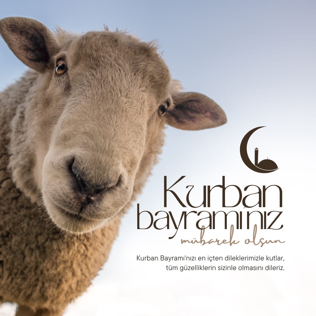 Cümleten Kurban  bayramınız  mübarek olsun 
 Kurban bayramının başta Gazze olmak üzere Zulumu ve baskı altında yaşayan tüm insanların kurtuluşuna vesile olmasını dileriz🤲 #EidMubarak