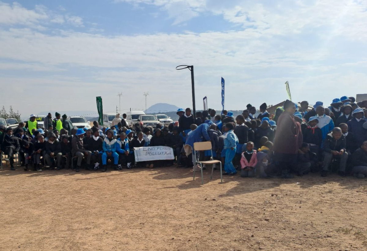 We were privileged to commemorate #WorldEnvironmentDay2025 at Bothoba-pelo Combined School in Mohale's Hoek. This year’s theme, #EndPlasticPollution, aligns with our mission to raise awareness about plastic’s impact on our health and environment.💚♻️
