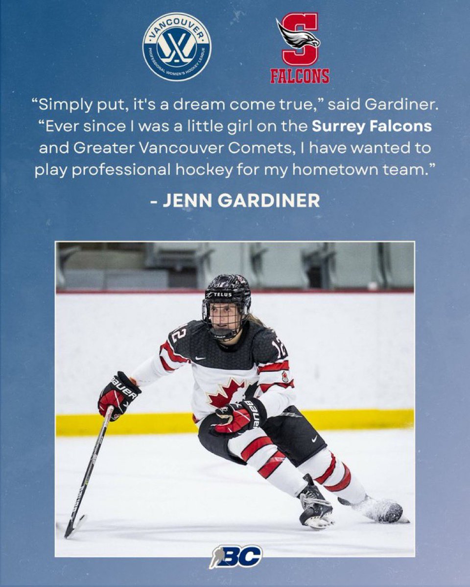 So exciting!  Jenn Gardiner (Surrey Female HA) signs with <a href="/PWHL__Vancouver/">PWHL Vancouver</a> !
📸 <a href="/BCHockey_Source/">BC Hockey</a>