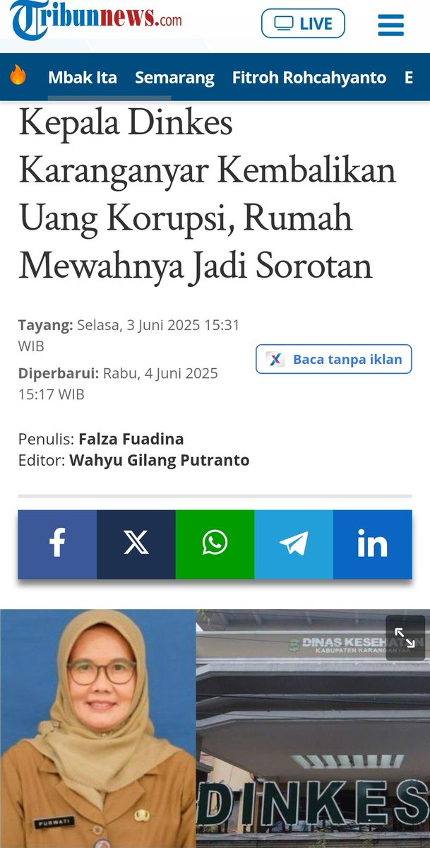 Walau sudah kembalikan uang korupsi tp proses hukum tetap berjalan...

Mungkin buat koruptor ketahuan korupsi berarti lagi sial...
Pasti dah sering ngelakuin ya krn hukuman utk koruptor sama ringanya sama maling dan copet 😏
Kapan kapoknya!!!...😤