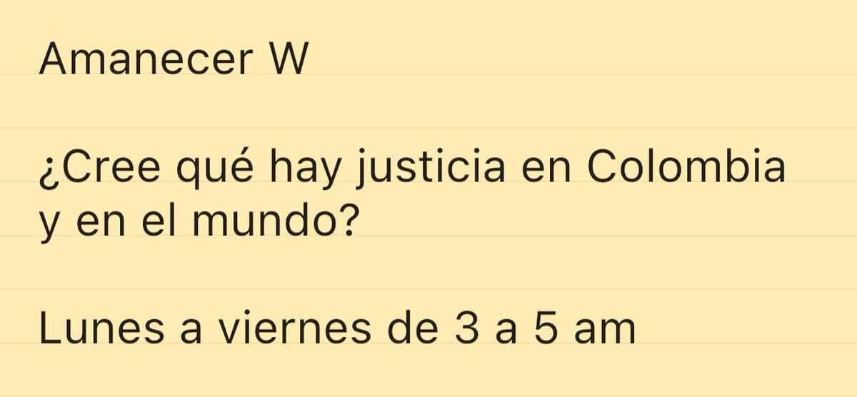 W Radio Colombia (@wradiocolombia) on Twitter photo 🚨AL AIRE #AmanecerW
Este es nuestro tema del día 📷
Lo leemos con nuestro numeral
Presentan: <a href="/Laurasanchez83/">Laura Sánchez</a> y <a href="/18_rafaelmarin/">Rafael Marín Bermúdez</a> 🚨AL AIRE #AmanecerW
Este es nuestro tema del día 📷
Lo leemos con nuestro numeral
Presentan: <a href="/Laurasanchez83/">Laura Sánchez</a> y <a href="/18_rafaelmarin/">Rafael Marín Bermúdez</a>