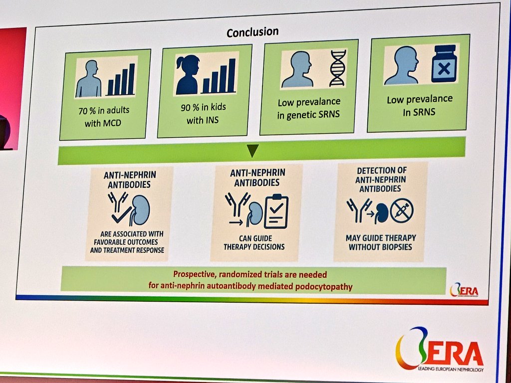 ERA - European Renal Association (@erakidney) on Twitter photo <a href="/Tobias_B_Huber/">Tobias B. Huber</a> <a href="/ISGDtweets/">International Society of Glomerular Disease</a> #ERA25 Insights on Anti-Nephrin 🧬
🔹 Diagnostic aid — may even help avoid biopsy in select cases!
🔹 Guides treatment — aligns with immunosuppressive responsiveness
🔹 Potential role in prognostication — under investigation
Exciting future for precision nephrology!
Tweets by <a href="/Tobias_B_Huber/">Tobias B. Huber</a> <a href="/ISGDtweets/">International Society of Glomerular Disease</a> #ERA25 Insights on Anti-Nephrin 🧬
🔹 Diagnostic aid — may even help avoid biopsy in select cases!
🔹 Guides treatment — aligns with immunosuppressive responsiveness
🔹 Potential role in prognostication — under investigation
Exciting future for precision nephrology!
Tweets by