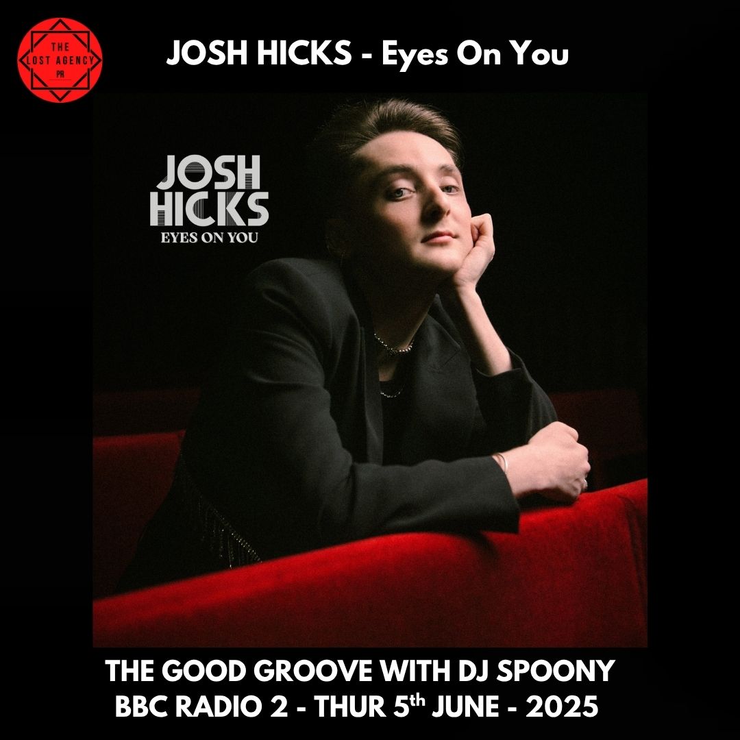 the LOST agency PR (@thelostagencypr) on Twitter photo Incredible thanks and huge respect goes to <a href="/DJSpoony/">DJ SPOONY</a> <a href="/BBCRadio2/">BBC Radio 2</a> for the debut play for <a href="/JoshHicksofcl/">𓄀Josh Hicks</a> new single, 'Eyes On You' last night on The Good Groove! ICMYI drop by <a href="/BBCSounds/">BBC Sounds</a> and relisten to the WHOLE SHOW!!! Incredible thanks and huge respect goes to <a href="/DJSpoony/">DJ SPOONY</a> <a href="/BBCRadio2/">BBC Radio 2</a> for the debut play for <a href="/JoshHicksofcl/">𓄀Josh Hicks</a> new single, 'Eyes On You' last night on The Good Groove! ICMYI drop by <a href="/BBCSounds/">BBC Sounds</a> and relisten to the WHOLE SHOW!!!