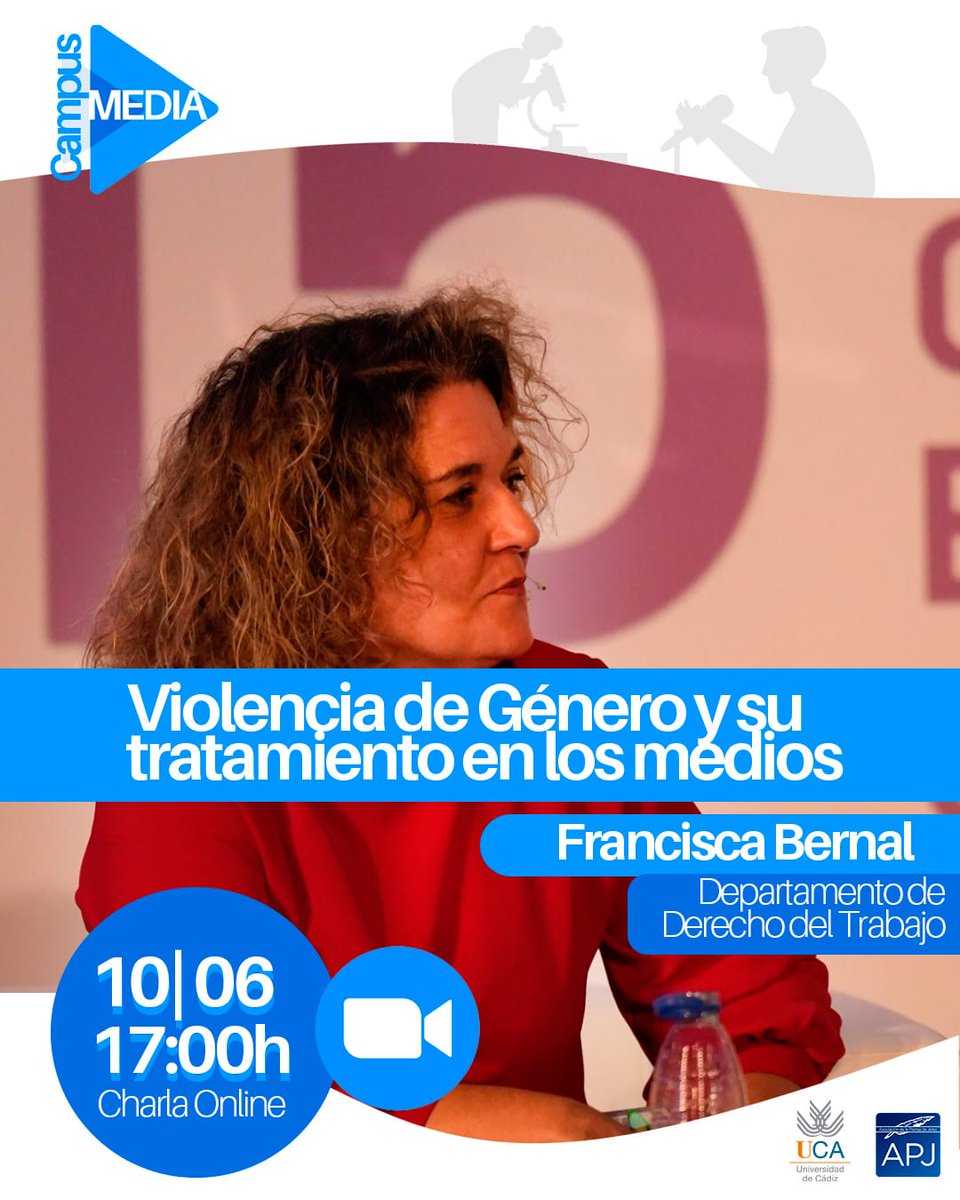 📢 El próximo 10 de junio cerramos la II edición de #CampusMedia con un webinar gratuito sobre:

👉 "Violencia de género y su tratamiento en los medios"
🕓 A las 17 horas
Organizan: <a href="/aprensajerez/">APJ</a> con la <a href="/univcadiz/">Universidad de Cádiz</a> 
Para acceder➡️
us06web.zoom.us/j/82547729242?…
¡Acceso gratuito!