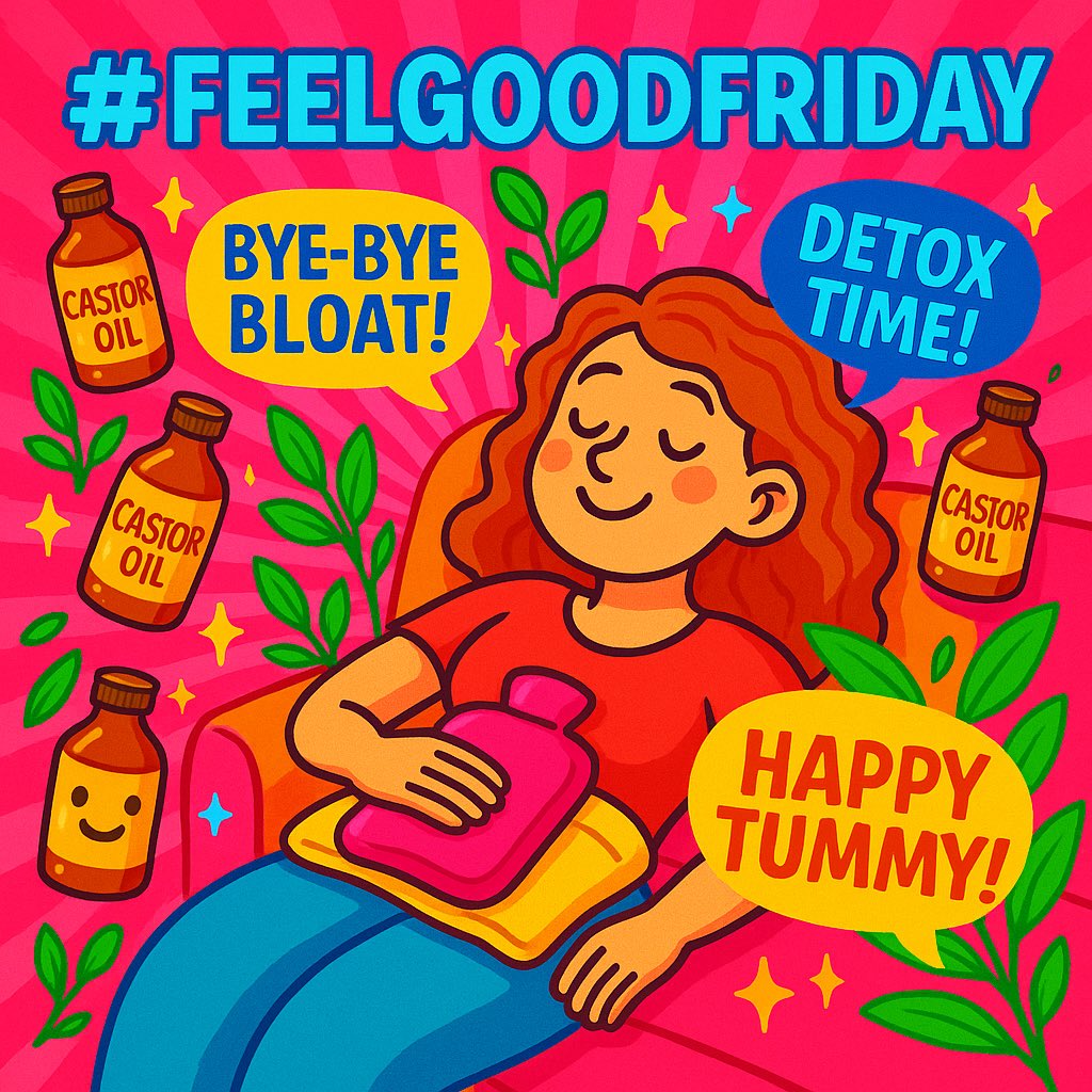 ✨ #FeelGoodFriday ✨
Ever tried a castor oil pack?
This old-school remedy is making a comeback — and for good reason! Castor oil packs are a gentle, natural way to support your liver, ease inflammation, and help your body detox more efficiently. 🌿
Just pop it over your tummy