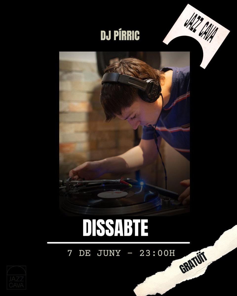 Avui a les 23h, sessió de Dj Pírric a la Jazz Cava. Entrada gratis!