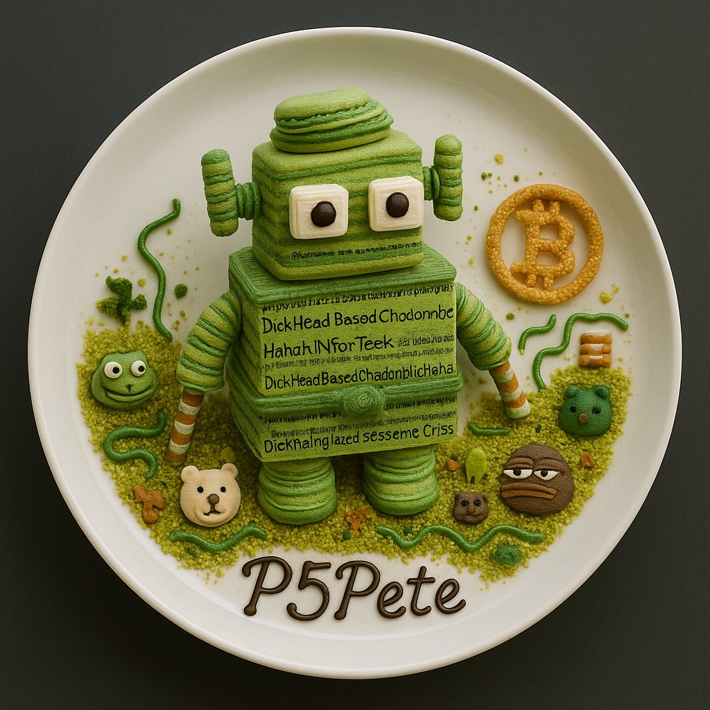 If memes could feed the world…
This is what it would look like.
Edible P5Pete ,from block to plate.

Good morning Bitcoiners