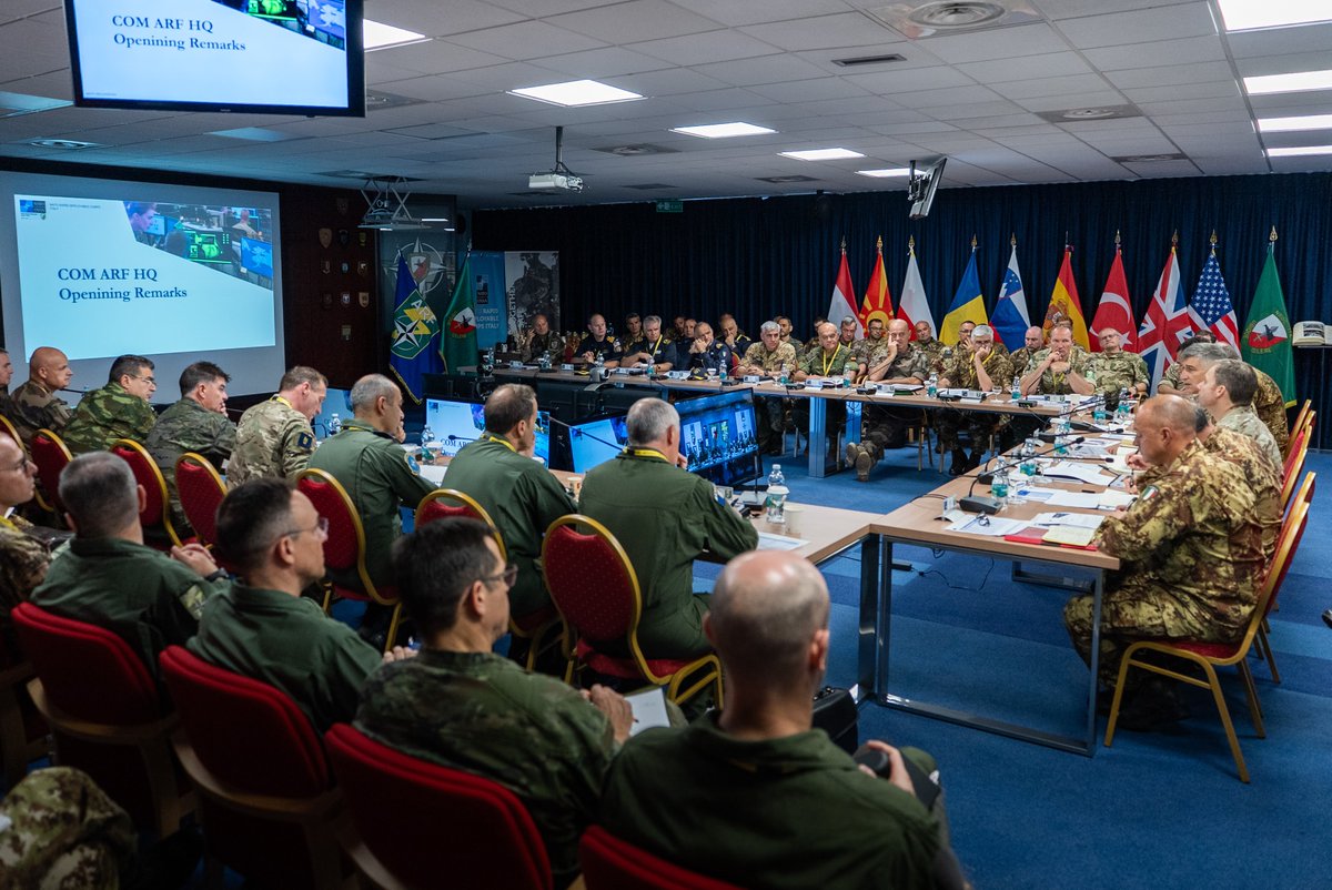 Strengthening NATO’s future response: ARF Component Commanders’ Conference at NRDC-ITA

The Allied Reaction Force Component Commanders’ Conference successfully concluded today at NRDC-ITA Headquarters in Solbiate Olona. The event brought together commanders from the Land,