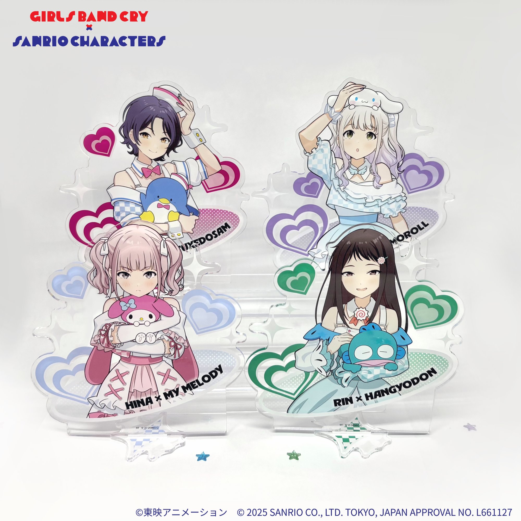 GIRLS BAND CRY SANRIO アクリルスタンド 全9種 サンリオアニメストア公式 on X: 