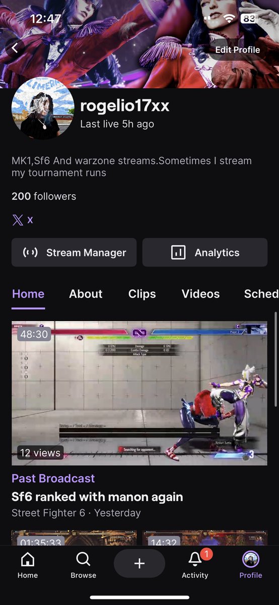 Managed to hit 200 followers didn’t notice until someone told me appreciate all the people who watch my streams 🙏