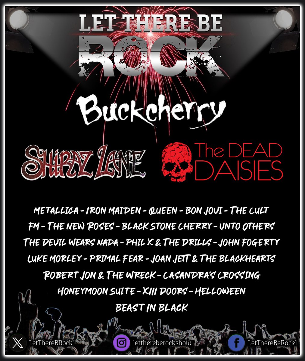 Let There Be Rock (@lettherebrock) on Twitter photo ⭐️Tonight (6th June) Let There Be Rock is back on the airwaves of 2 local stations, 8-10pm on <a href="/Phoenix967FM/">Phoenix 96.7 FM</a> and slightly earlier 7-9pm on <a href="/CValleyRadio/">Calder Valley Radio</a>
Ft <a href="/Buckcherry/">Buckcherry</a> <a href="/ShirazLane/">Shiraz Lane</a> <a href="/TheDeadDaisies/">The Dead Daisies</a> <a href="/FMofficial/">FM</a> <a href="/TheNewRoses/">The New Roses</a> <a href="/untootherspdx/">UNTO OTHERS</a> <a href="/luzmor01/">LukeMorley1</a> <a href="/XIIIDOORS/">XIII Doors</a> <a href="/BIB_band/">Beast In Black</a> +. more 🤘🏻🎸 ⭐️Tonight (6th June) Let There Be Rock is back on the airwaves of 2 local stations, 8-10pm on <a href="/Phoenix967FM/">Phoenix 96.7 FM</a> and slightly earlier 7-9pm on <a href="/CValleyRadio/">Calder Valley Radio</a>
Ft <a href="/Buckcherry/">Buckcherry</a> <a href="/ShirazLane/">Shiraz Lane</a> <a href="/TheDeadDaisies/">The Dead Daisies</a> <a href="/FMofficial/">FM</a> <a href="/TheNewRoses/">The New Roses</a> <a href="/untootherspdx/">UNTO OTHERS</a> <a href="/luzmor01/">LukeMorley1</a> <a href="/XIIIDOORS/">XIII Doors</a> <a href="/BIB_band/">Beast In Black</a> +. more 🤘🏻🎸