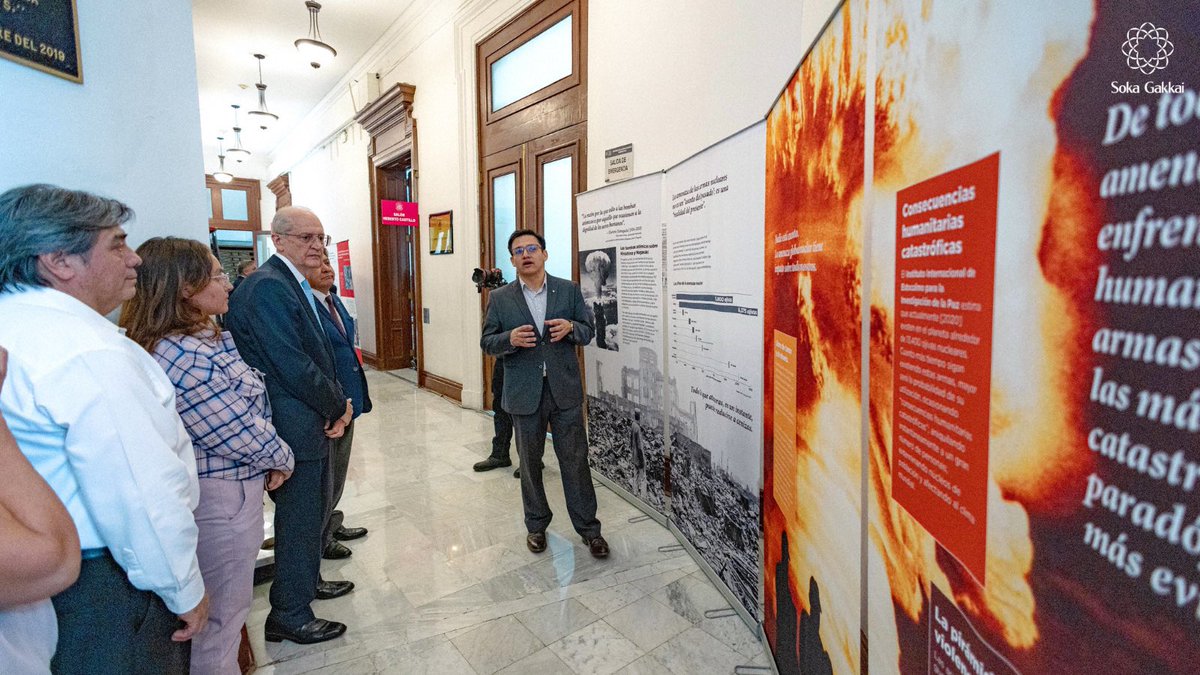 🆕News: From May 6 to 8, the exhibition “Everything You Treasure—For a World Free From Nuclear Weapons,” jointly created by the SGI and ICAN (<a href="/nuclearban/">ICAN</a>), was shown at the congress building of Mexico City. At the opening ceremony, Martha Ávila (<a href="/MarthaAvilaCDMX/">Martha Avila</a>), president of