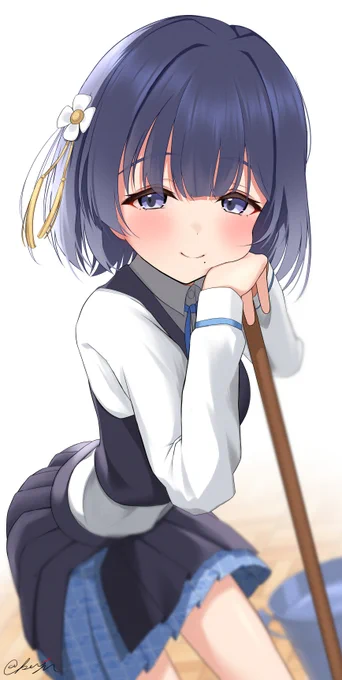 #学マスFA #秦谷美鈴 プロデューサーのお部屋も掃除しましょうか...?