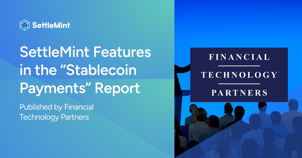 SettleMint is referenced in the "Stablecoin Payments" report by Financial Technology Partners.

Our Asset Tokenization Kit was profiled as part of the stablecoin infrastructure ecosystem, which covers $6.6T in transaction volume.

Read the full report: hubs.li/Q03qCMX-0