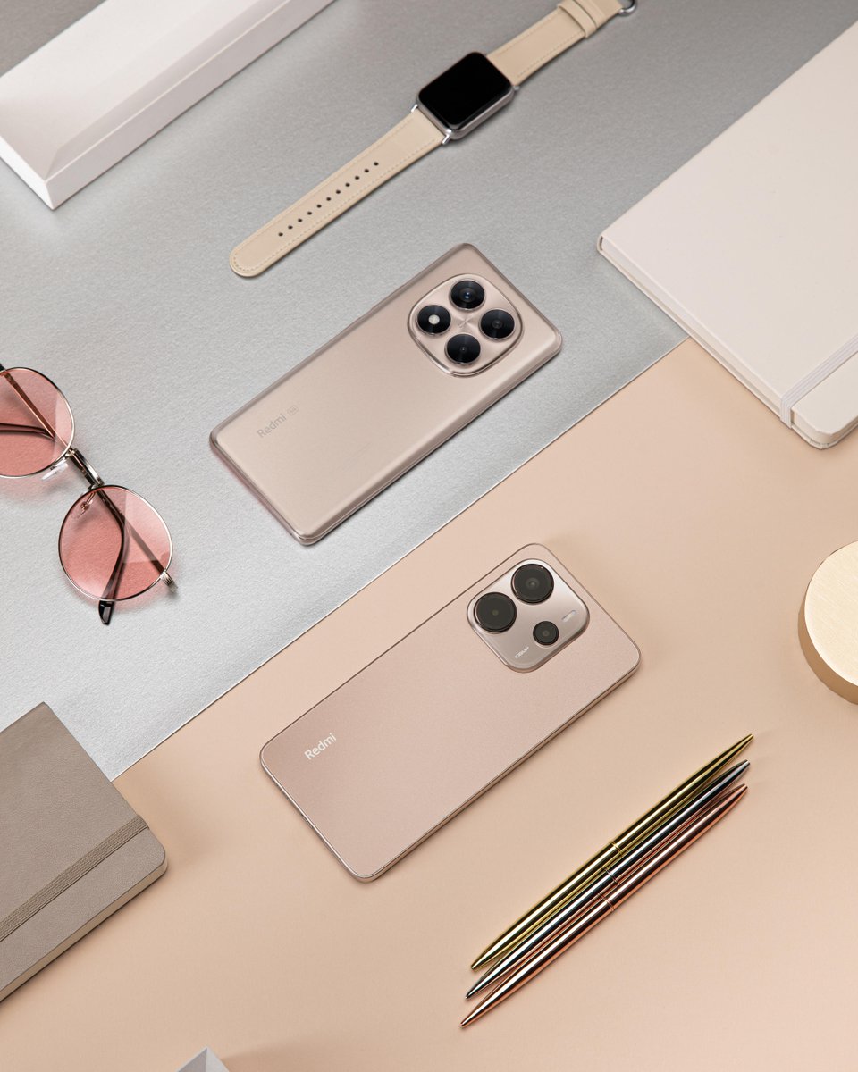 Xiaomi's tweet image. Not one, but all in Sand Gold now!

#RedmiNote14Pro5G #RedmiNote14 #SandGoldEdition

Learn more: s.mi.com/i4xtxOl8