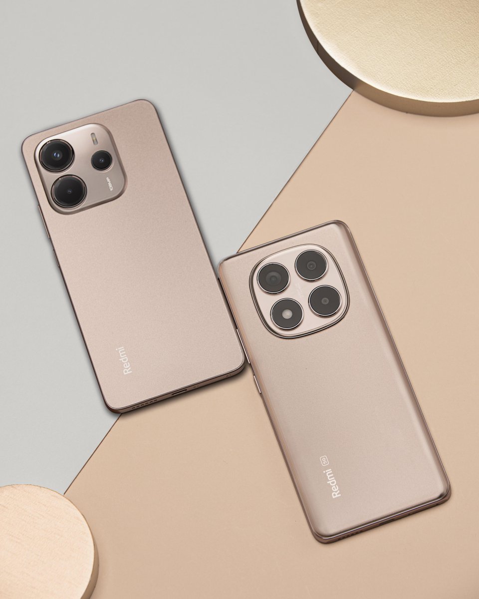 Xiaomi's tweet image. Not one, but all in Sand Gold now!

#RedmiNote14Pro5G #RedmiNote14 #SandGoldEdition

Learn more: s.mi.com/i4xtxOl8