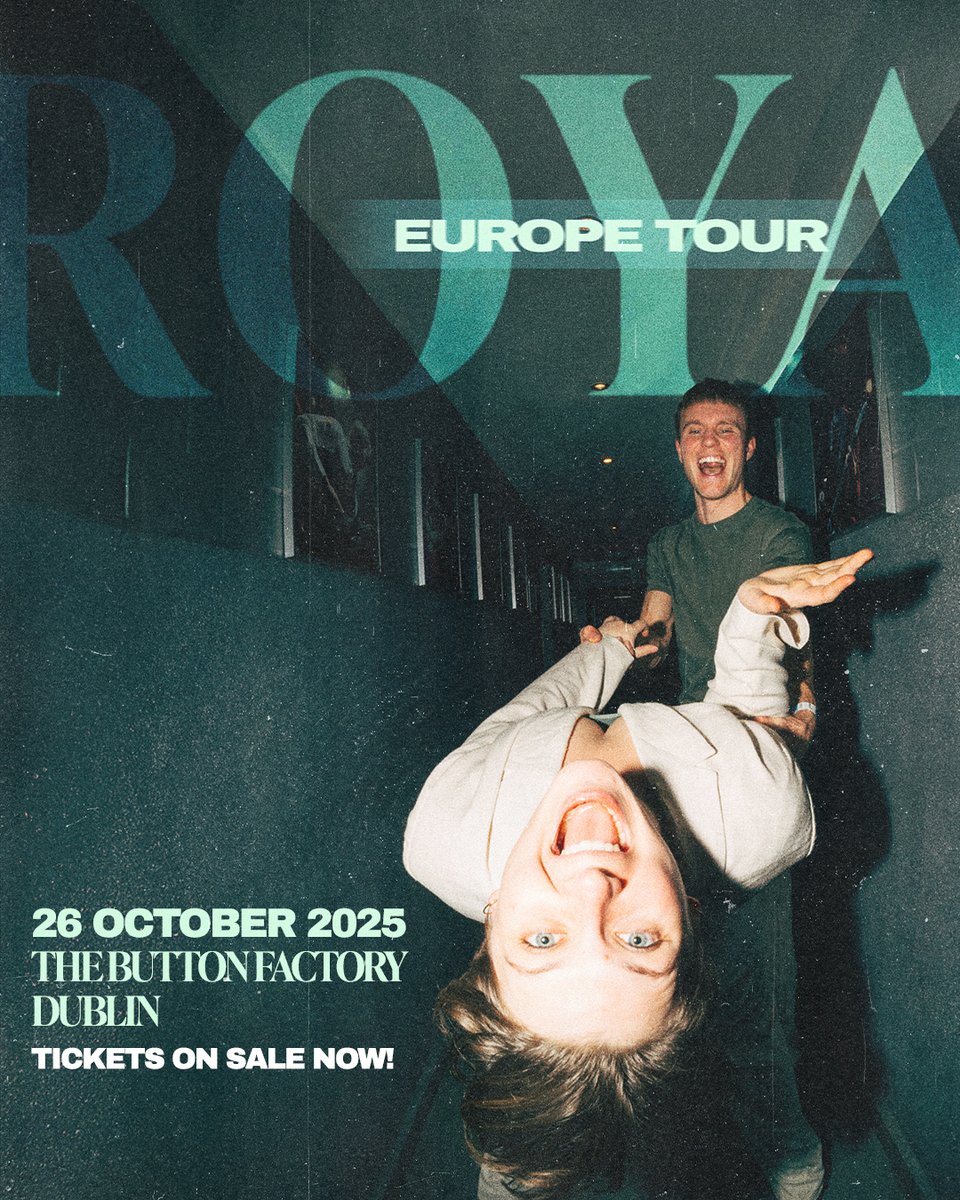 Aiken Promotions (@aikenpromotions) on Twitter photo โ
โ
๐ข๐ก ๐ฆ๐๐๐ ๐ก๐ข๐ช โ
โ
Dublin, get ready! Electro-pop duo ROYA bring their dreamy beats to <a href="/ButtonFactory22/">Button Factory</a> this October ๐ฅ
๐ซ Grab your tickets now ~ bit.ly/4kQ4pCp โ
โ
๐ข๐ก ๐ฆ๐๐๐ ๐ก๐ข๐ช โ
โ
Dublin, get ready! Electro-pop duo ROYA bring their dreamy beats to <a href="/ButtonFactory22/">Button Factory</a> this October ๐ฅ
๐ซ Grab your tickets now ~ bit.ly/4kQ4pCp