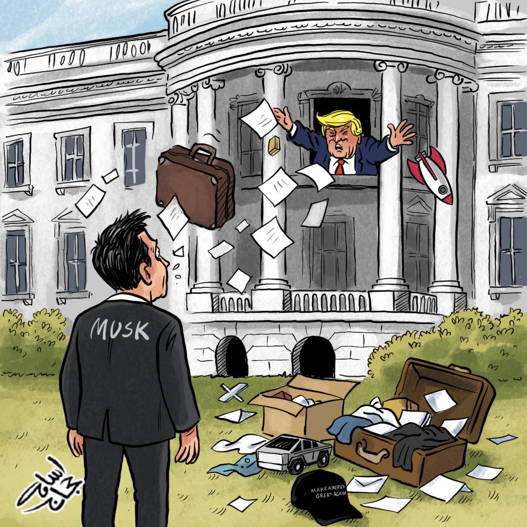 علاقة ماسك وترامب | Musk &amp; Trump

#كاريكاتير_اسامه_حجاج #إيلون_ماسك #ترامب 
#osama_hajjaj_cartoons #elonmusk #trump #donladtrump