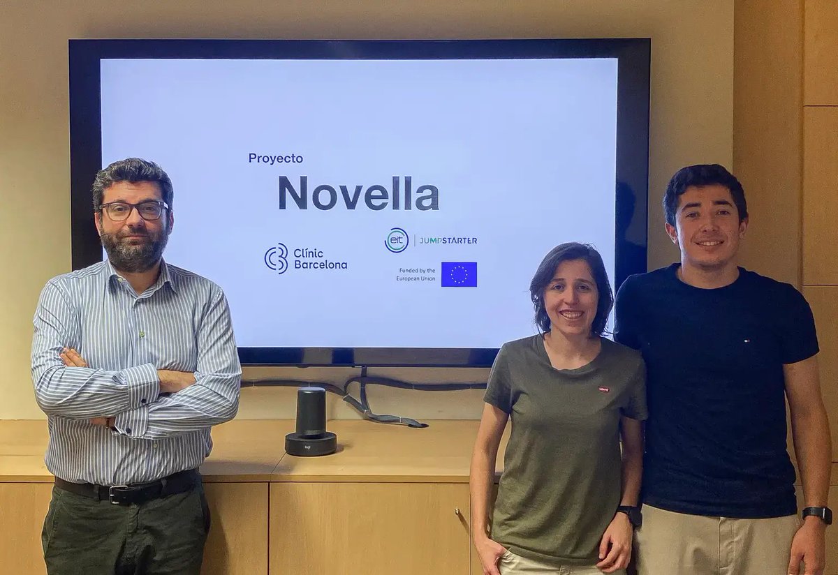 🆕The Clínic-IDIBAPS “Novella” project wins an EIT Jumpstarter european grant

Novella is developing a non-invasive solution to predict and quantify changes in arterial blood flow in patients undergoing abdominal surgery

👉f.mtr.cool/usefhkduza