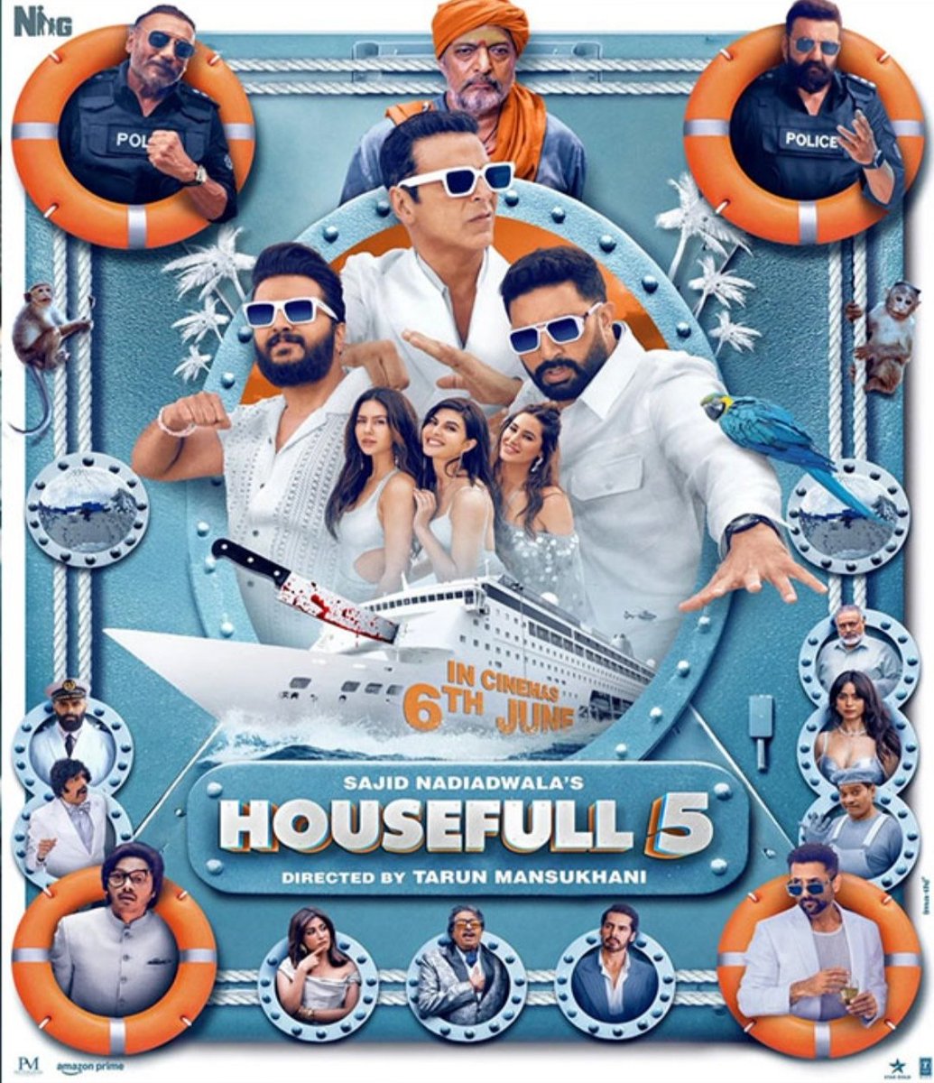 Yogesh Mishra (@yhmishra) on Twitter photo One line review of #Housefull5
"...NOT done"
Rating: ⭐½
<a href="/NGEMovies/">Nadiadwala Grandson</a> #SajidNadiadwala
<a href="/Tarunmansukhani/">Tarun Mansukhani</a> <a href="/akshaykumar/">Akshay Kumar</a> <a href="/Riteishd/">Riteish Deshmukh</a> #abhishekbachchan <a href="/farhad_samji/">Farhad Samji</a> <a href="/PenMovies/">Pen Movies</a> <a href="/WardaNadiadwala/">Warda S Nadiadwala 🐎</a> One line review of #Housefull5
"...NOT done"
Rating: ⭐½
<a href="/NGEMovies/">Nadiadwala Grandson</a> #SajidNadiadwala
<a href="/Tarunmansukhani/">Tarun Mansukhani</a> <a href="/akshaykumar/">Akshay Kumar</a> <a href="/Riteishd/">Riteish Deshmukh</a> #abhishekbachchan <a href="/farhad_samji/">Farhad Samji</a> <a href="/PenMovies/">Pen Movies</a> <a href="/WardaNadiadwala/">Warda S Nadiadwala 🐎</a>