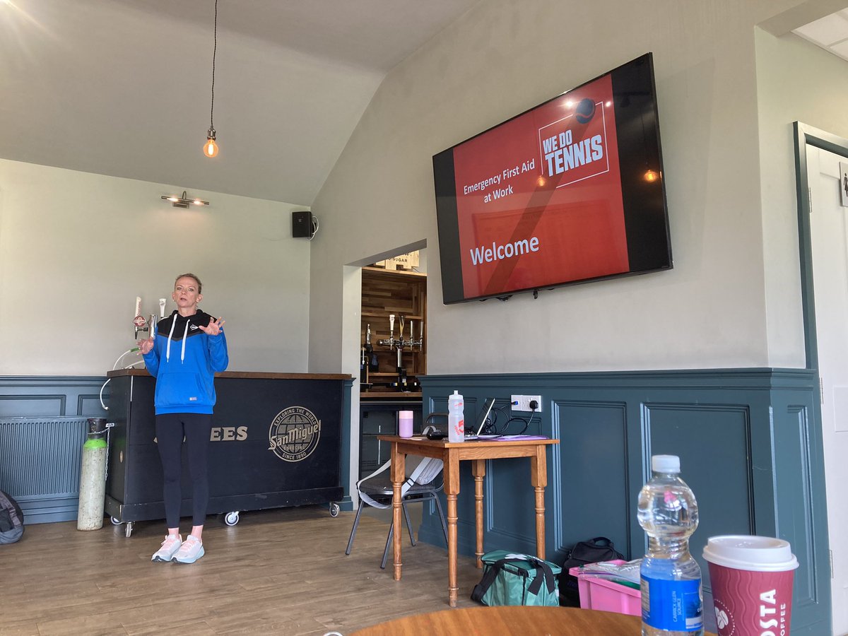First Aid course today with fantastic tutor Nicki! <a href="/wedotennisuk/">We Do Tennis C.I.C.</a>