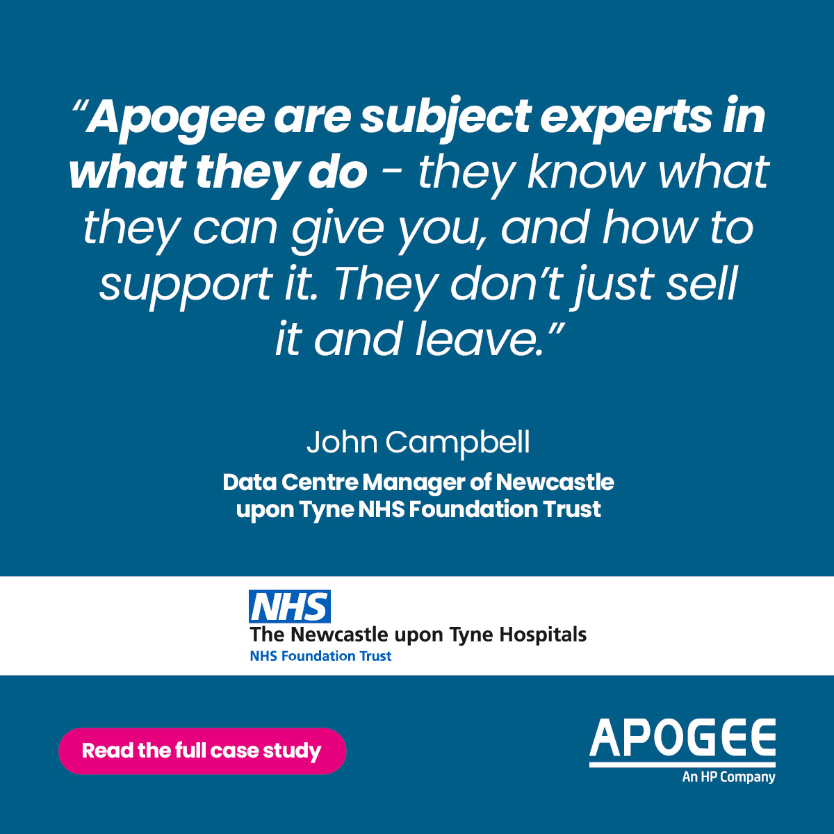 Apogee Corporation (@apogeecorp) on Twitter photo During our long-standing partnership,
<a href="/NewcastleHosps/">Newcastle Hospitals</a> has protected 40TB of confidential patient data, automated vital processes, and future-proofed their operations - all thanks to Digital Services.
Learn how: eu1.hubs.ly/H0kLTQ10
#CaseStudy #NHS #Testimonial During our long-standing partnership,
<a href="/NewcastleHosps/">Newcastle Hospitals</a> has protected 40TB of confidential patient data, automated vital processes, and future-proofed their operations - all thanks to Digital Services.
Learn how: eu1.hubs.ly/H0kLTQ10
#CaseStudy #NHS #Testimonial