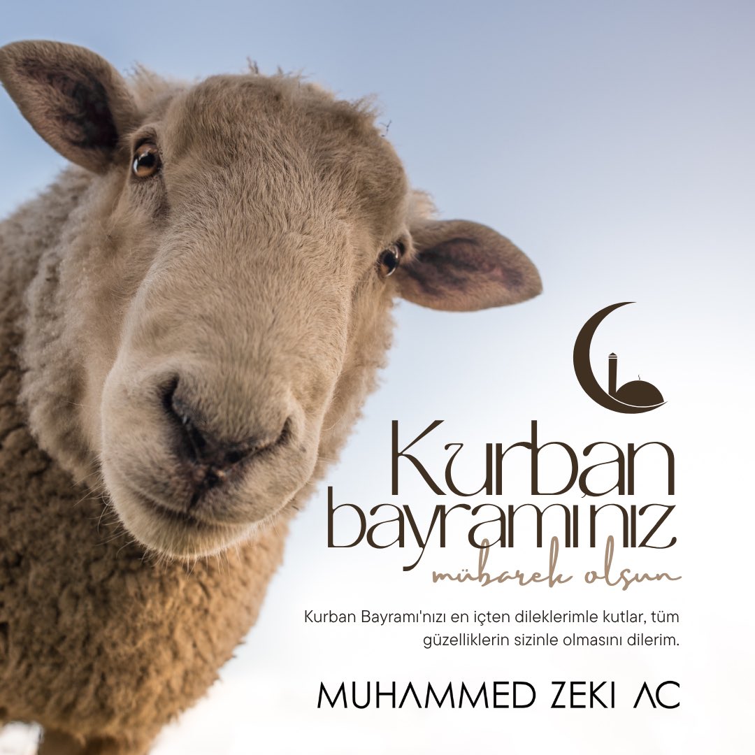 Mübarek Kurban Bayramı’nın milletimize, İslam âlemine ve tüm insanlığa sağlık, huzur ve barış getirmesini Cenab-ı Allah’tan niyaz ediyorum.

Bayramımız mübarek olsun.