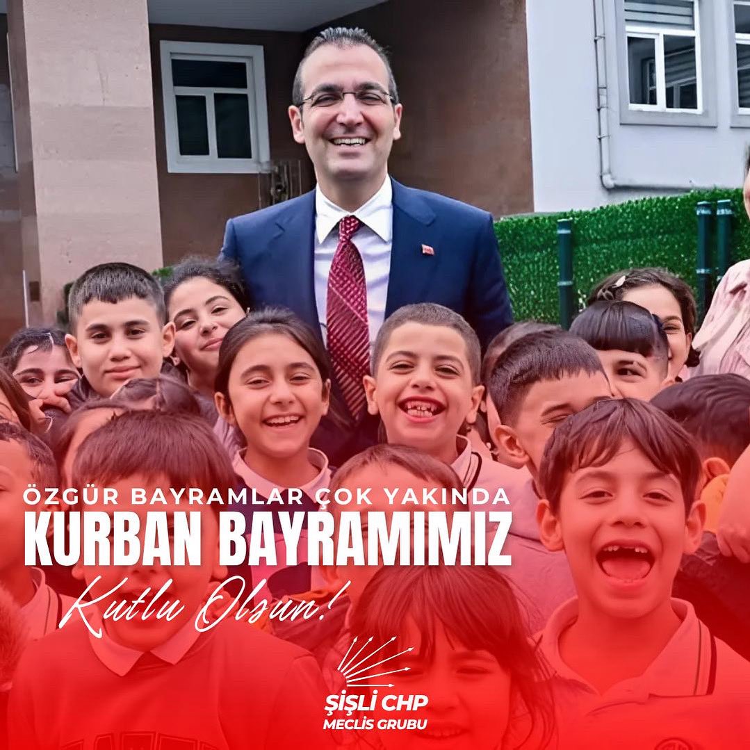 Şişli CHP Meclis Grubu (@sislichpgrubu) on Twitter photo Özgür günlerde yeniden buluşacağımıza olan inançla, Kurban Bayramınız kutlu olsun. Sevdiklerinizle birlikte sağlıklı, huzurlu ve bereketli bir bayram diliyoruz.
<a href="/REmrahSahann/">Resul Emrah Şahan</a> Özgür günlerde yeniden buluşacağımıza olan inançla, Kurban Bayramınız kutlu olsun. Sevdiklerinizle birlikte sağlıklı, huzurlu ve bereketli bir bayram diliyoruz.
<a href="/REmrahSahann/">Resul Emrah Şahan</a>