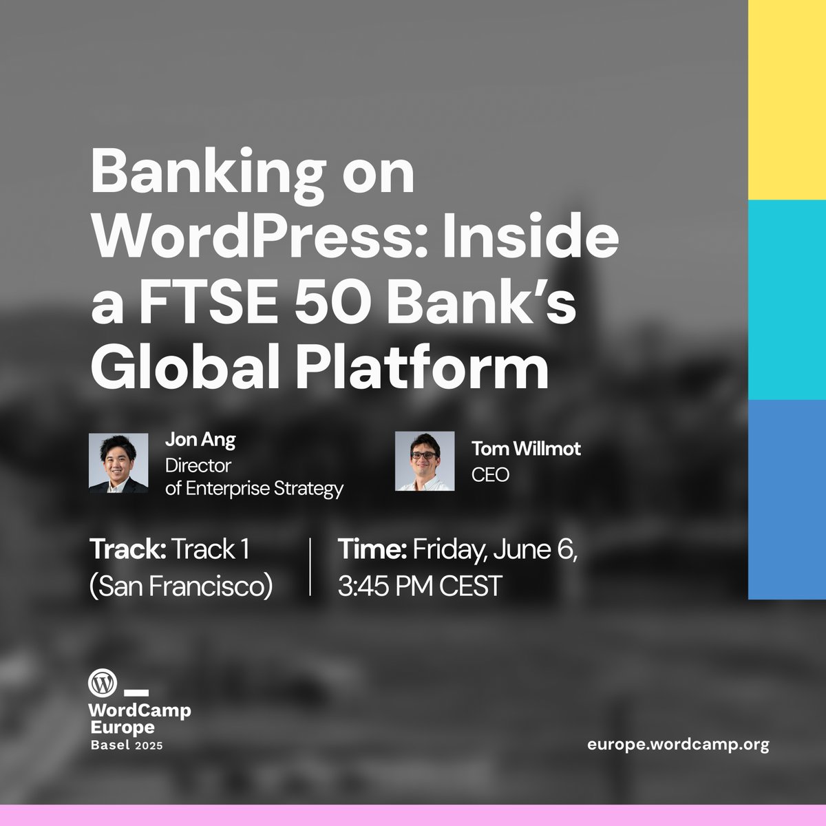 altisdxp's tweet image. Don't miss @Kenshino and @tomwillmot on stage at #WCEU25 later today. They're drawing back the curtain on how we helped Standard Chartered continue delivering secure, dynamic digital experiences for their 100M+ clients 🌩️
📅Track 1, 3:45pm CEST