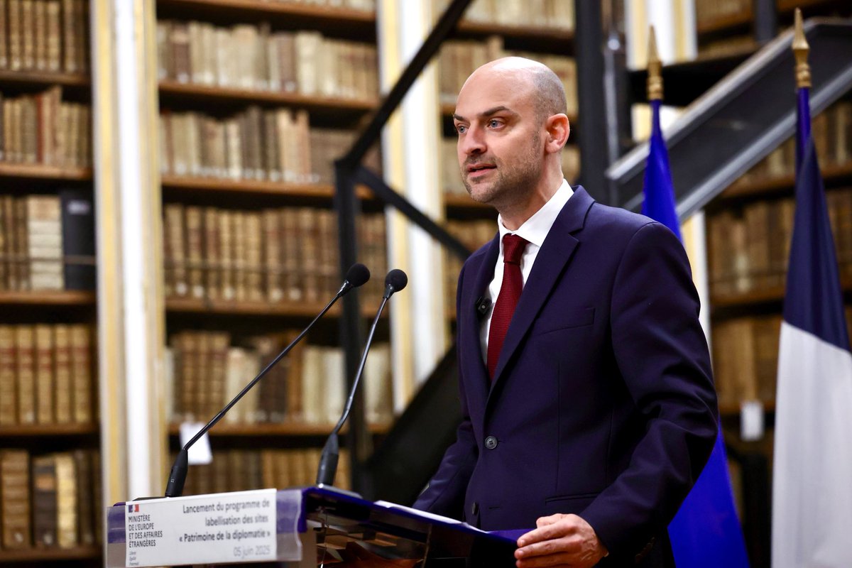 Jean-Noël Barrot (@jnbarrot) on Twitter photo 👉 Dès aujourd’hui, vous pouvez proposer la labellisation d’un site qui vous entoure, en France, lié à notre diplomatie sur patrimoine.diplomatie@diplomatie.gouv.fr !
Les résultats seront dévoilés lors des Journées du Patrimoine 2025. 👉 Dès aujourd’hui, vous pouvez proposer la labellisation d’un site qui vous entoure, en France, lié à notre diplomatie sur patrimoine.diplomatie@diplomatie.gouv.fr !
Les résultats seront dévoilés lors des Journées du Patrimoine 2025.