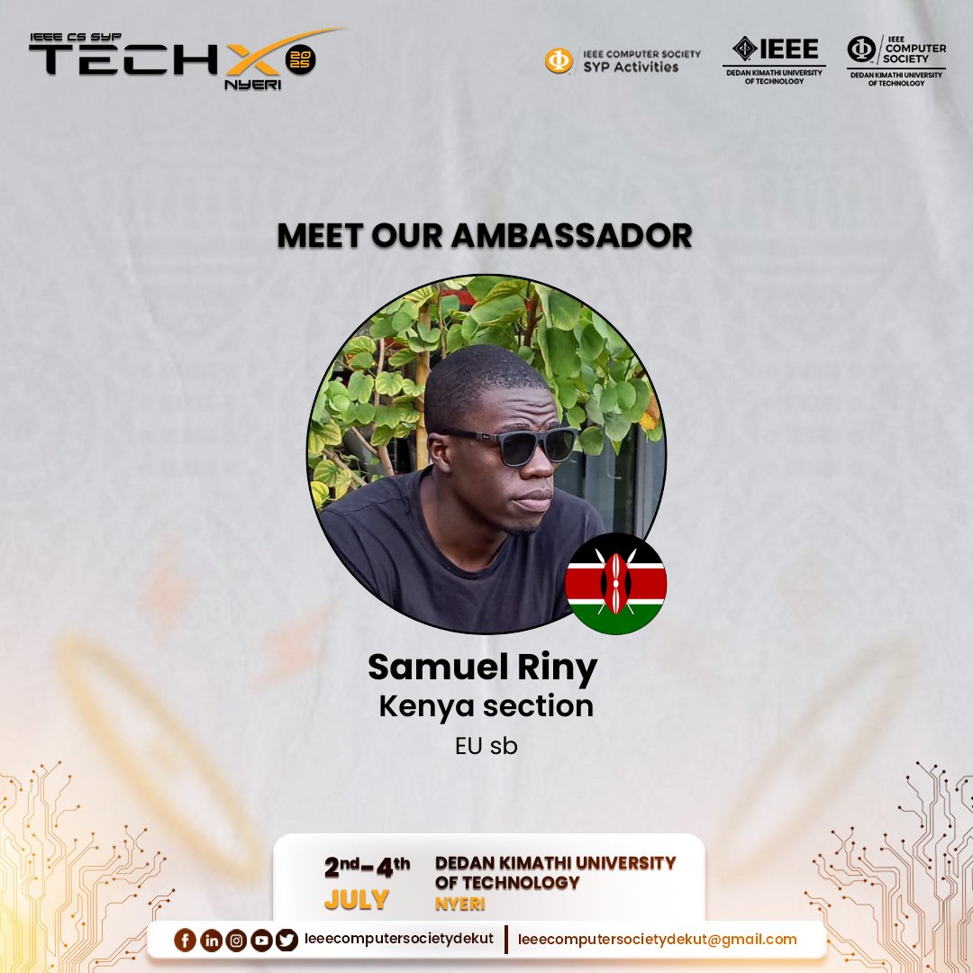 samuel_riny's tweet image. Tech X
#cstechx #cssyp #ieeecs #techxnyeri