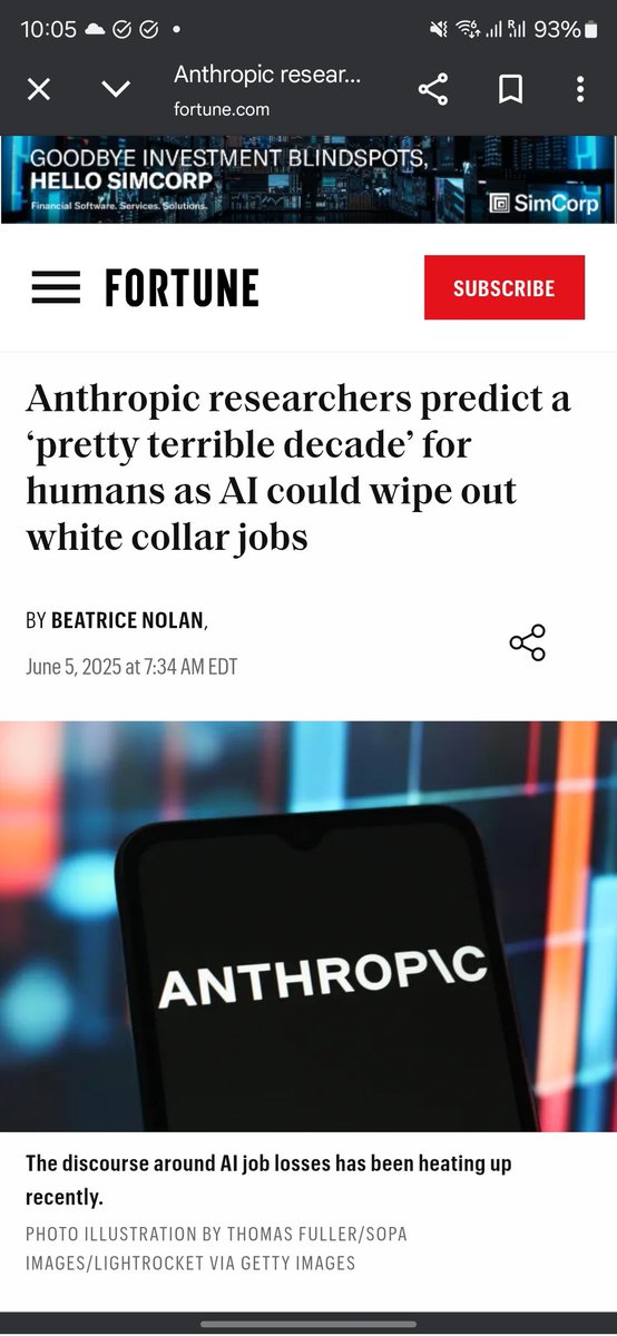 If you actually believed this then you'd be morally bankrupt for working at a company looking to make it happen.

That leaves only a few actual reasons for saying something like this:

1) You believe you're a part of the few, specially chosen, wise people who should have this