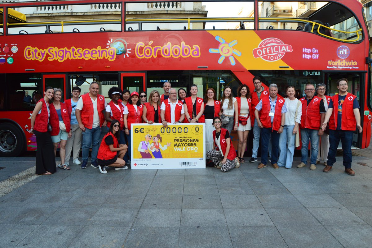 Cruz Roja-Córdoba (@cruzrojacordoba) on Twitter photo Gracias a <a href="/CitySSEspana/">City Sightseeing ESP</a> por "vestir de oro" un año más uno de sus buses turísticos en Córdoba para promocionar el #SorteoDeOro de <a href="/CruzRojaEsp/">Cruz Roja Española</a>.
Una alianza🤝 como esta, sin duda, #ValeOro. Gracias a <a href="/CitySSEspana/">City Sightseeing ESP</a> por "vestir de oro" un año más uno de sus buses turísticos en Córdoba para promocionar el #SorteoDeOro de <a href="/CruzRojaEsp/">Cruz Roja Española</a>.
Una alianza🤝 como esta, sin duda, #ValeOro.