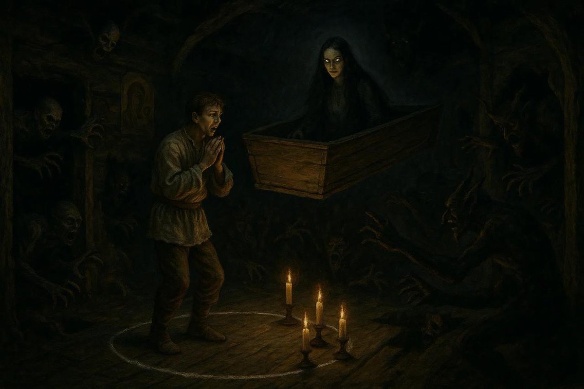 OldPirate11's tweet image. #Art illustration for Gogol's story #Viy
#Вий #Гоголь #illustration #animation #ai #generation #Story #Fable #horror #vampir #Gothic #Zombie #Evil #Gogol #EvilDead #history #Slavonic #Image #Dracula #magic #witch #curse