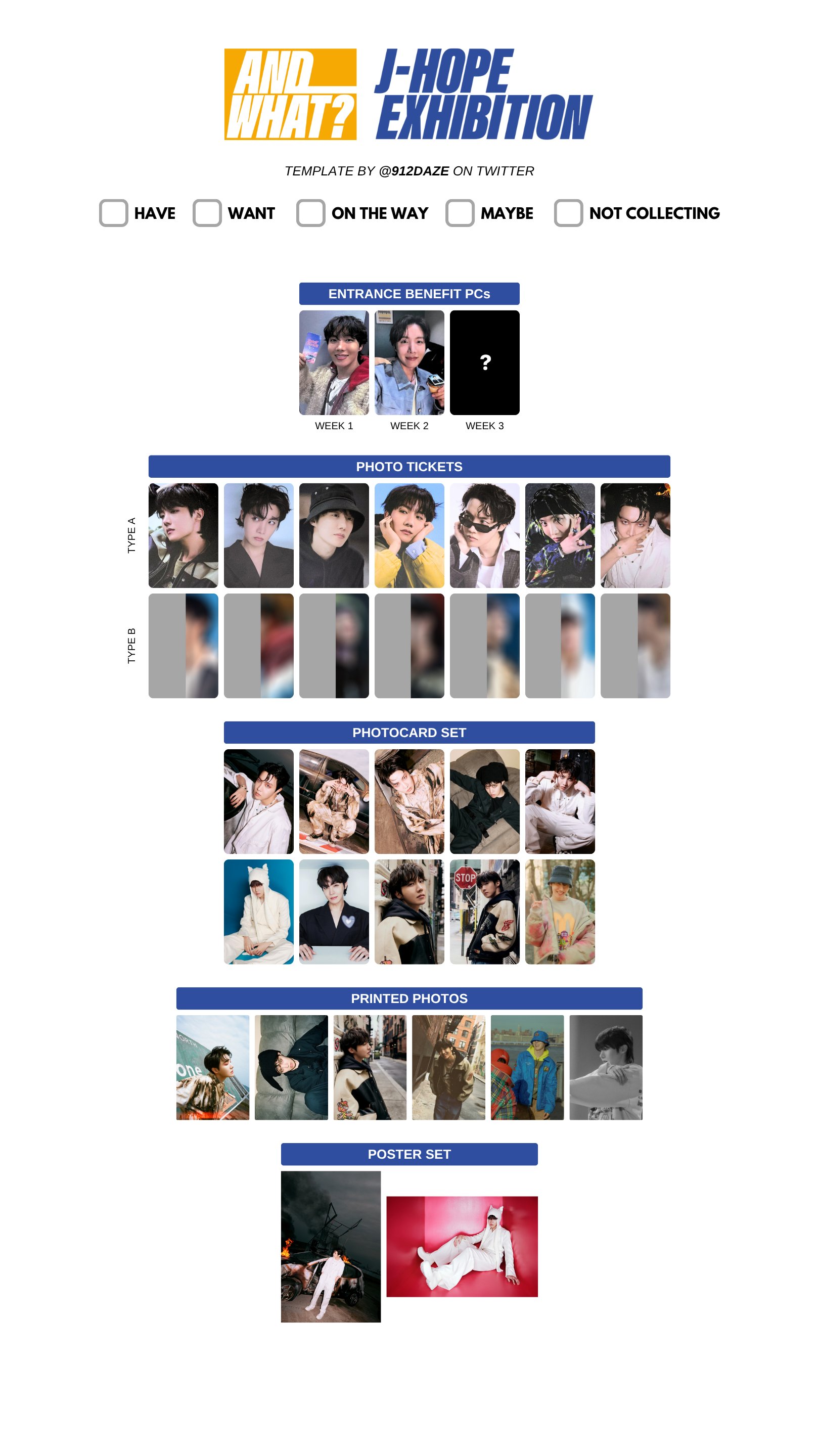 J-Hope Exhibition AND WHAT? トレカ j-hope Exhibition AND WHAT 2nd Week Gift + Photo Ticket