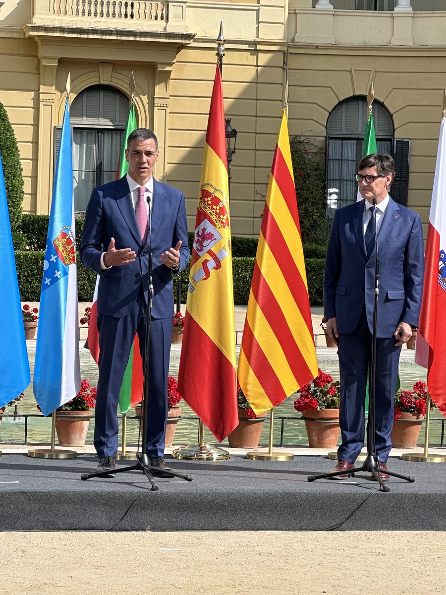 🔴 Pedro Sánchez defensa que es pugui parlar català a la conferència de presidents: “Només podiem dir que si”
▶️Manifesta el seu respecte a les institucions catalanes i reivindica la “diversitat territorial”