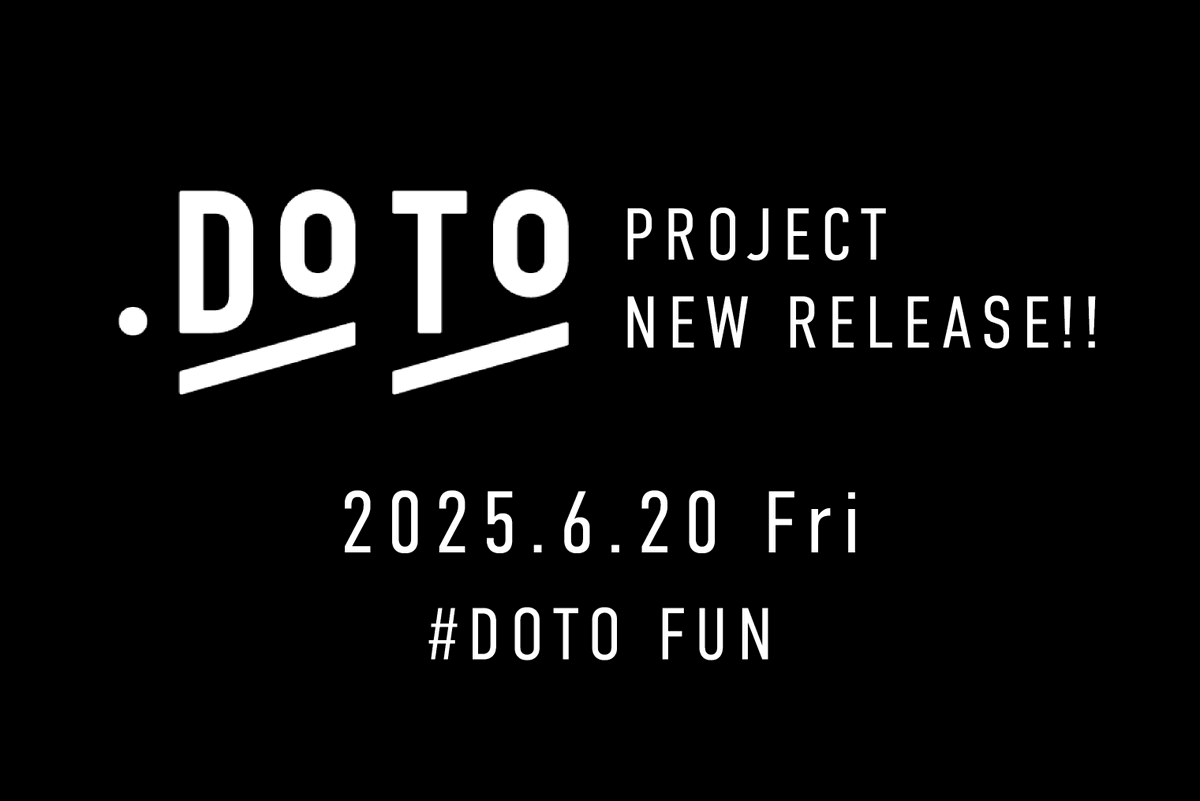 ⋰

 !! #DOTOFUN !!

⋱

2025年6月20日、
ドット道東は新しいプロジェクトを発表します。

続報をどうぞお楽しみに📣