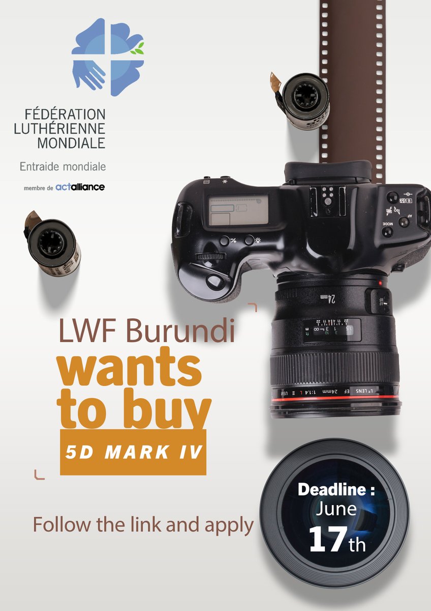 FLM Burundi (@flmburundi) on Twitter photo Nous voulons acheter une camera ...
Suivez ce lien pour les détails :
esoko.bi/akazi/job/four…
<a href="/lutheranworld/">The Lutheran World Federation</a> Nous voulons acheter une camera ...
Suivez ce lien pour les détails :
esoko.bi/akazi/job/four…
<a href="/lutheranworld/">The Lutheran World Federation</a>