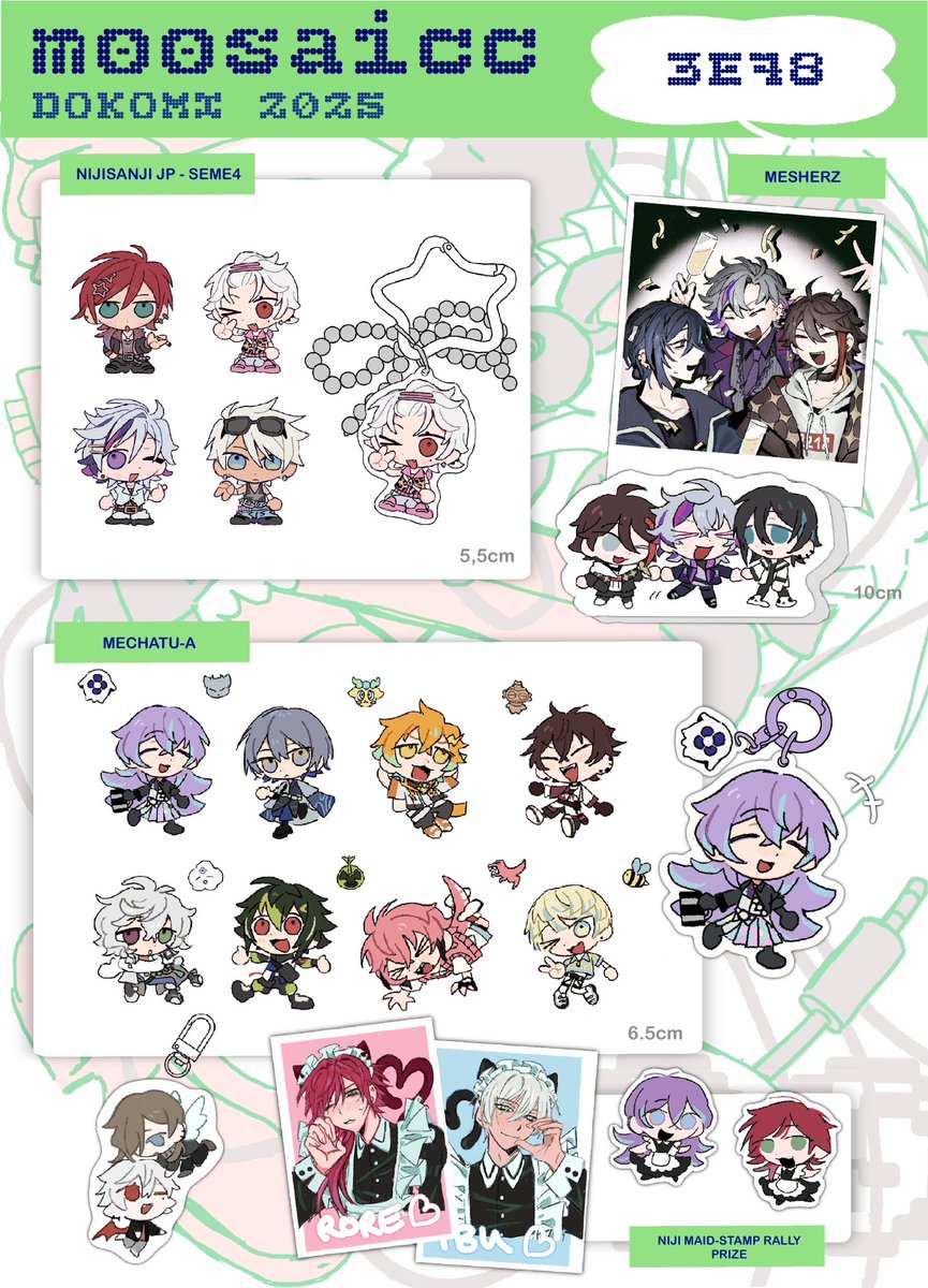 DOKOMI catalogue!🌟🤍 1/2
I am sadly very very low on stock bc my restock didn't arrive🙇🏻♀️
-
Also watch out bc staff had to change my booth ..I'm now at 3F78!
-
I'm cosplaying Rore today and are holding a NIJI jp stamp rally!! Pls stop by 💕💕
#ArtistsofDokomi2025 #Dokomi2025