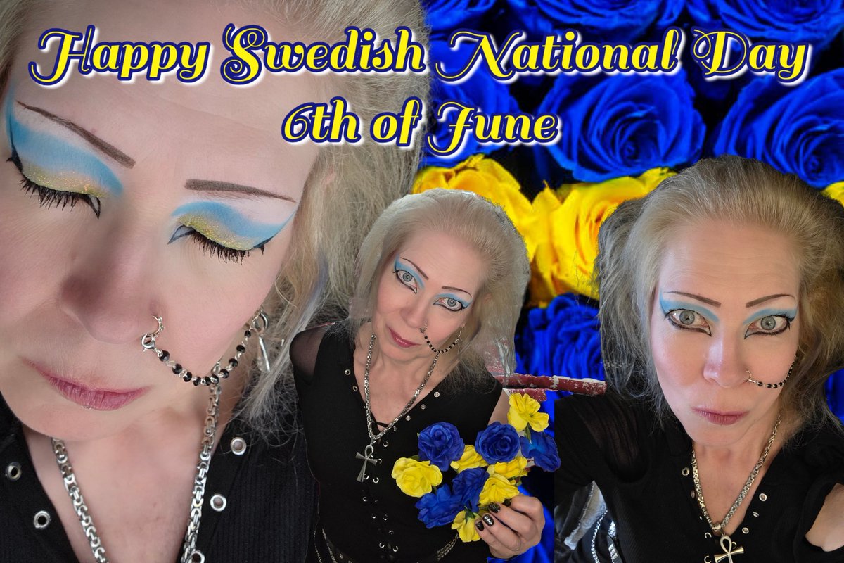 Today it's the Swedish National Day,  so I am off work...
Hope you all Darklings have a great weekend...
And I am a bit jelous those that are on WGT in Germany now.
🦇🖤💙💛💙🖤🦇