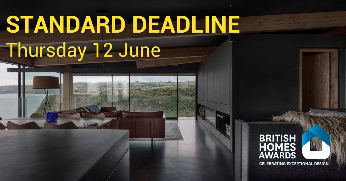 Calling all UK homebuilders!
The #BritishHomesAwards 2025 standard deadline is next Thursday 12 June at 23:59 BST.

These awards celebrate the wide scope of homebuilding in the UK.

Download our entry kit for all the information on entering: survey.alchemer.com/s3/7983368/Bri…