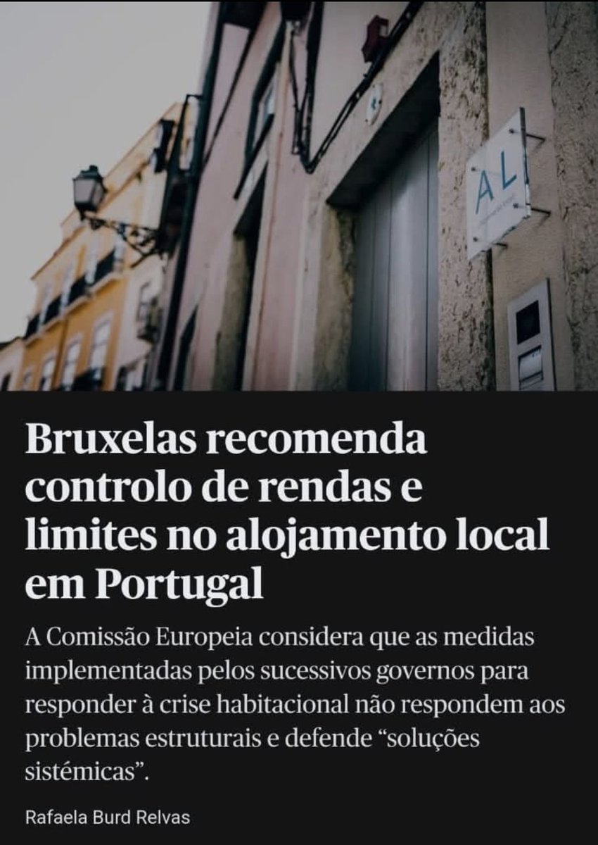 Governo de António Costa/ Marina Gonçalves lançou em 23 o programa Mais Habitação. Um programa que tinha estas medidas,revogado rapidamente pelo governo AD.

Acusaram o PS de radical de ser esquerda. Bruxelas também é?

Somos dos países mais liberais na habitação. Não funciona.